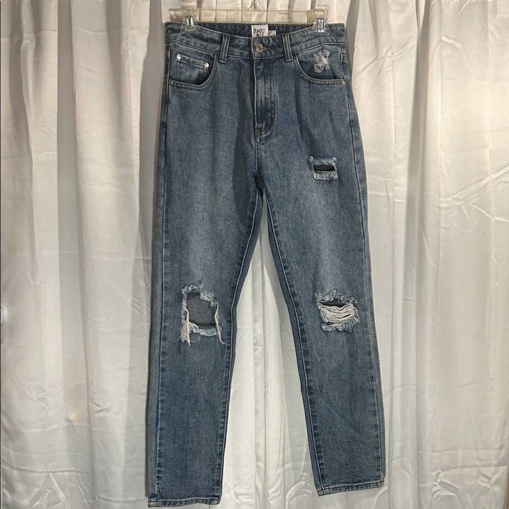Princess Polly Distressed Blue Jeans